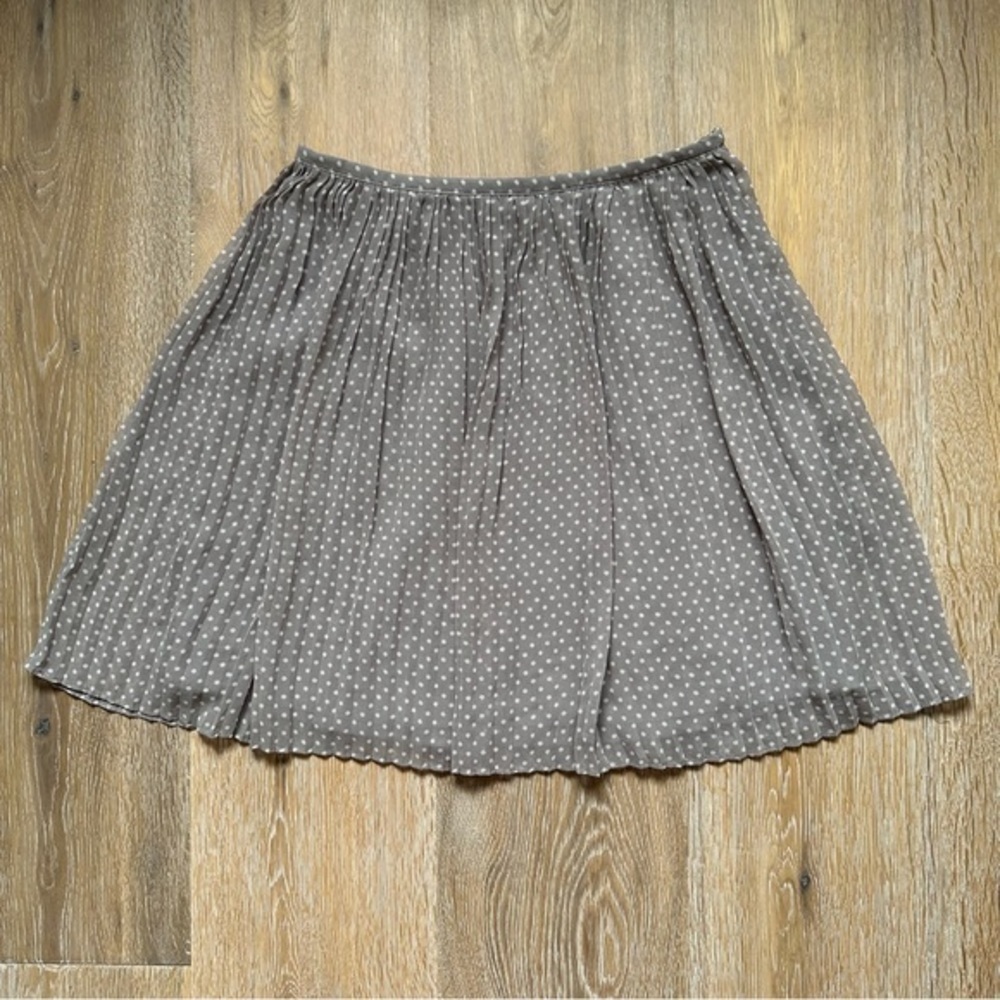 Smart Set Pleated Mini Skirt Grey with White Polka Dots Cute Coquette Girl - Picture 11 of 13